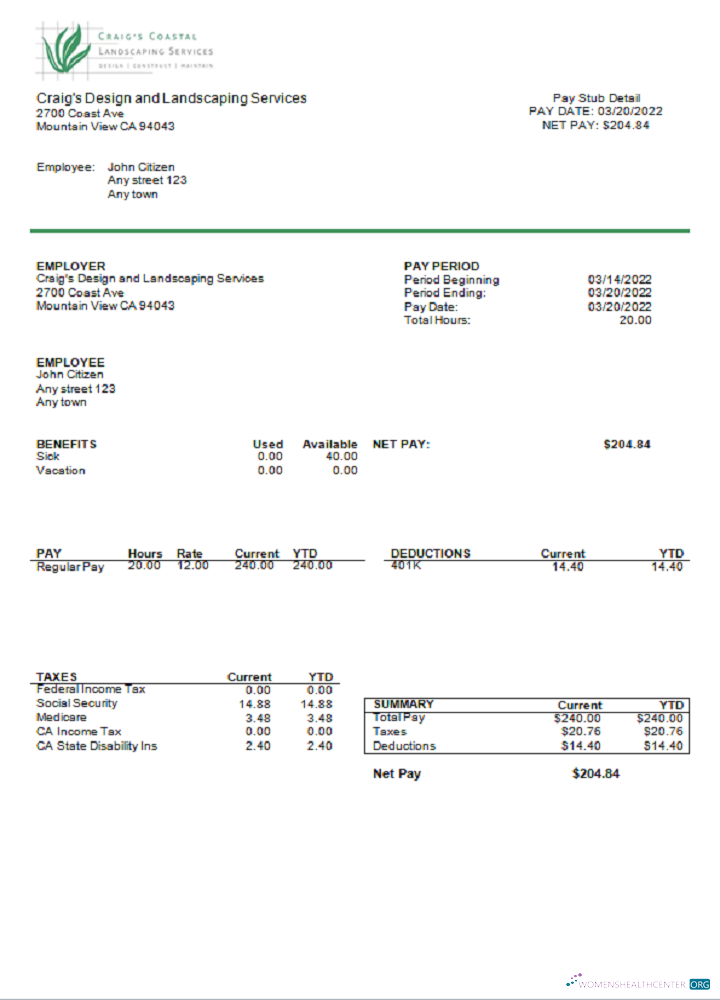Download USA California design & landscaping services company Photoshop template